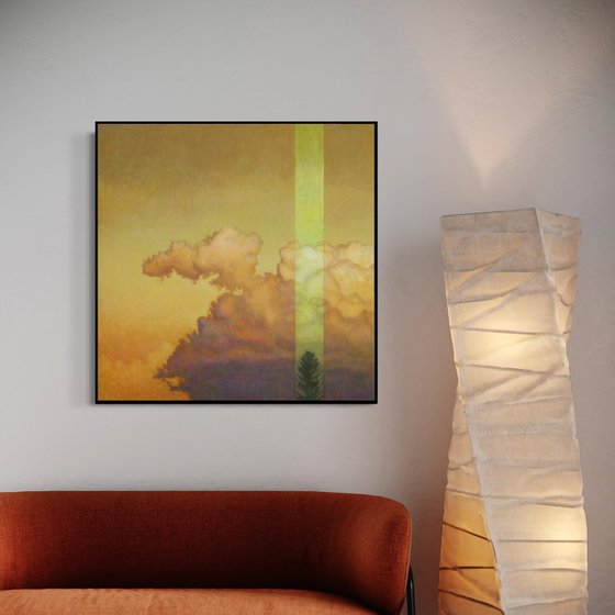 Luminous Anchor, Framed, Oil