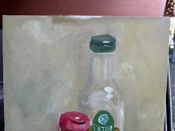 Olive oil and paprika