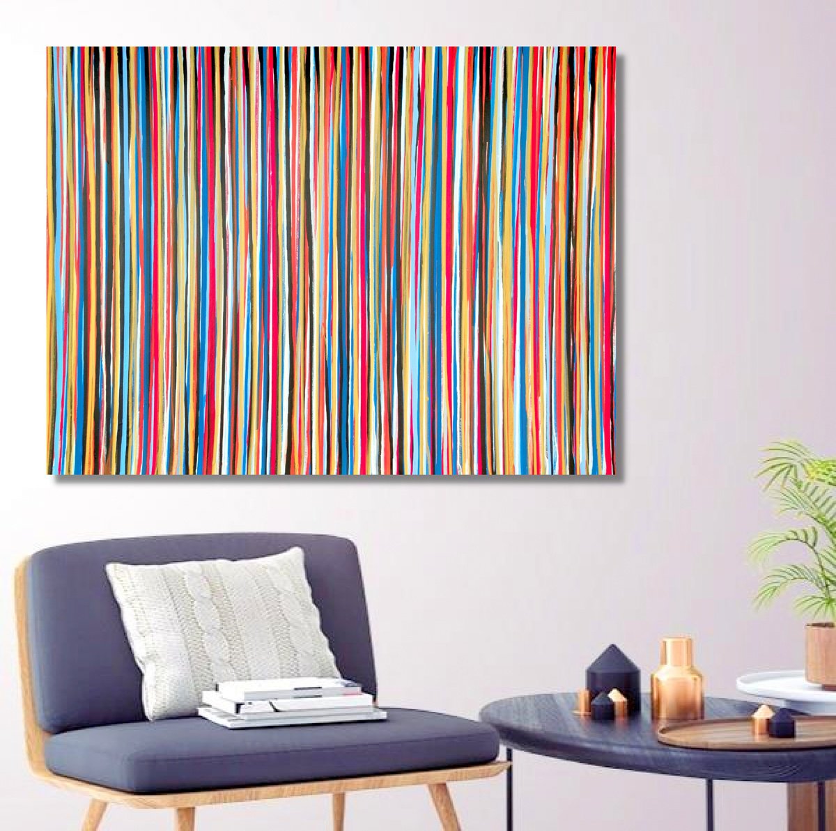 Abstract Acrylic Painting By Carla Sa Fernandes, 47 X 35, The Emotional Creation #338, Original Artwork