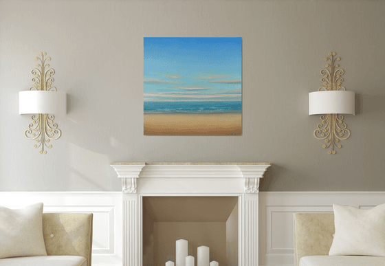 Beach Glow - Blue Sky Seascape