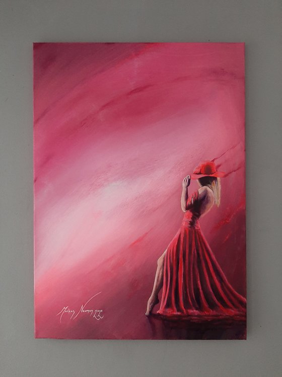 'Charzanne' lady in red
