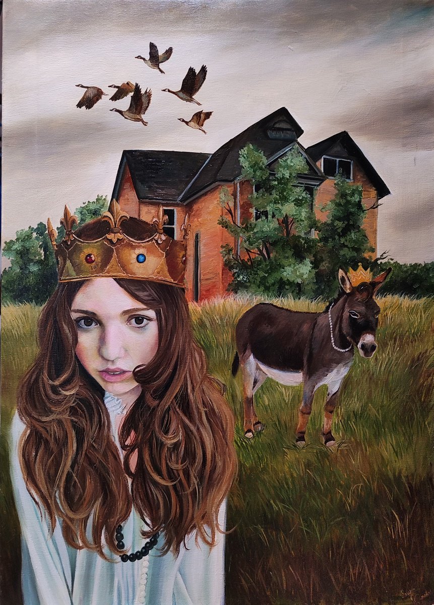 Surrealistic Oil Painting , The Donkey