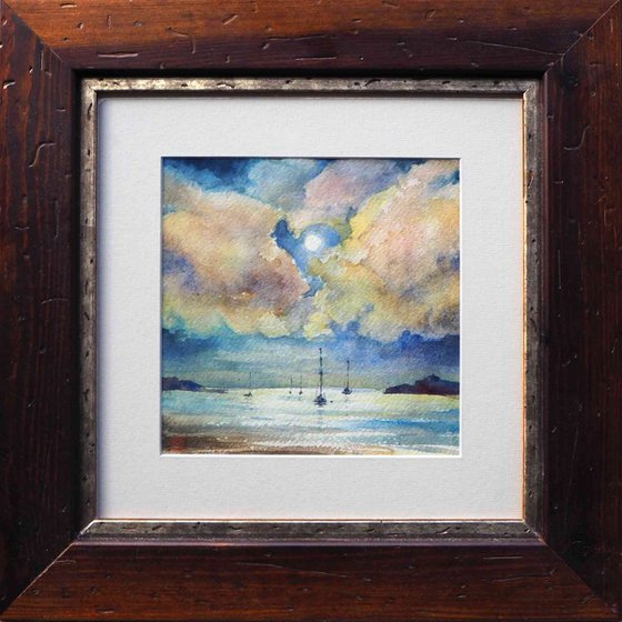 Boats - Miniature Watercolour painting