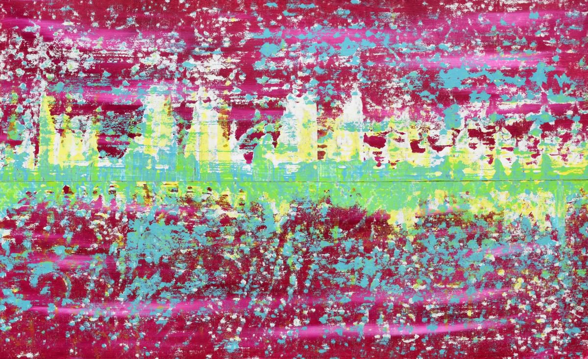 Abstract Acrylic Painting By Sumit Mehndiratta, 50 X 30", Zevlap, Original Artwork