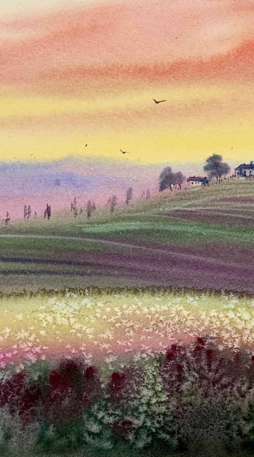 Sunset in Italy by Eugenia Gorbacheva