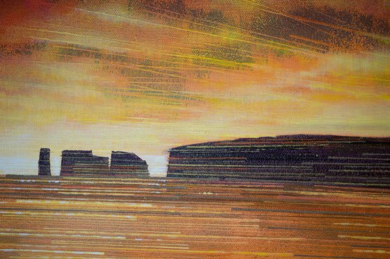 Studland Bay At Sunset