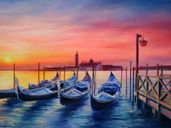 Magical Sunset in Venice