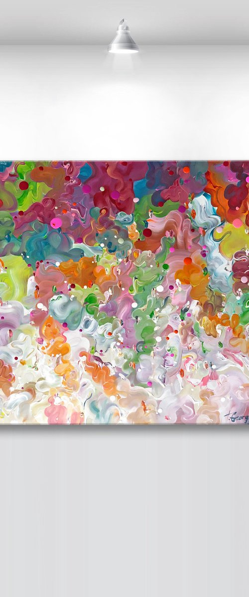 'Ludere iris II' - 72x36" by Tatiana Georgieva