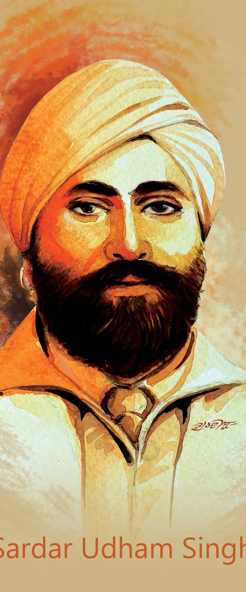 Sardar Udham Singh by ARTIST GURDISH PANNU