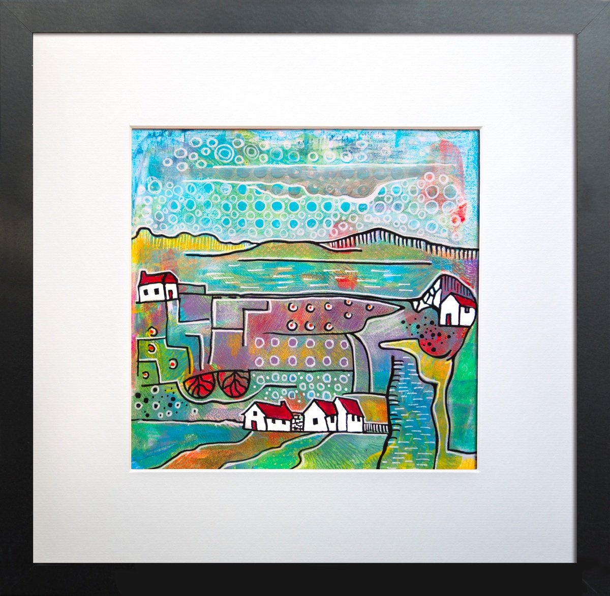 Colorful Landscape 2 By Ariadna De Raadt, 13 X 13, Artwork For Sale On Artfinder
