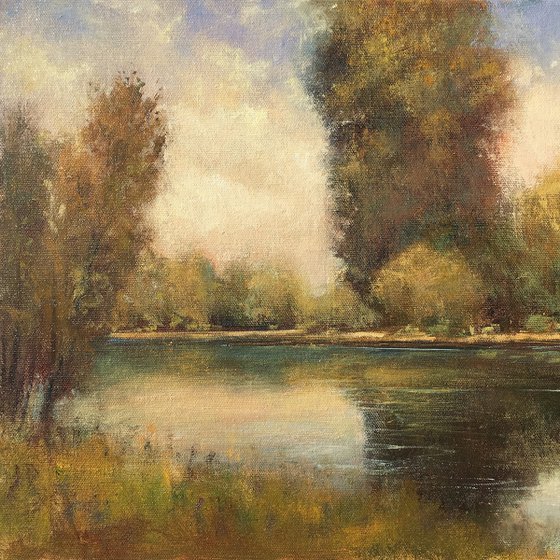 Lake Water Reflections Plein Air