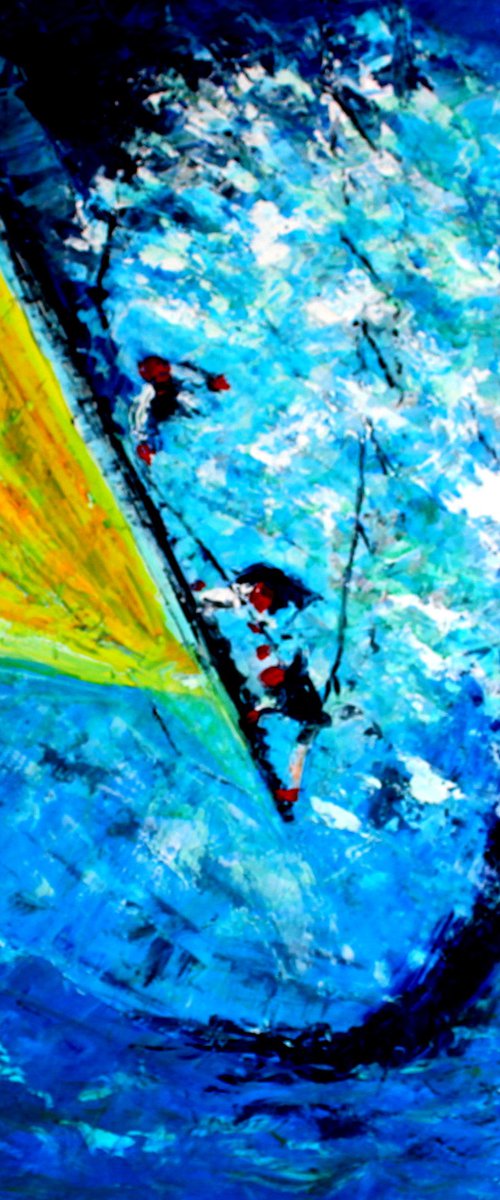 Marine Venture III ( Large- 40 "x 40" 102 x 102 cm ) by Paul J Best