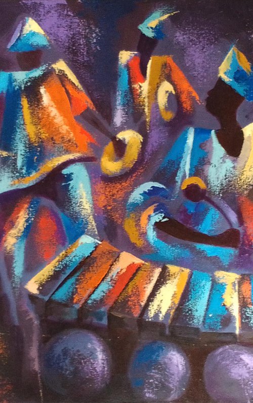 Music from Africa, Musical painting by Alex Mensah