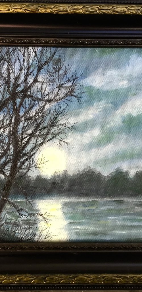 FULL MOON ACROSS THE RIVER by Kathleen McDermott