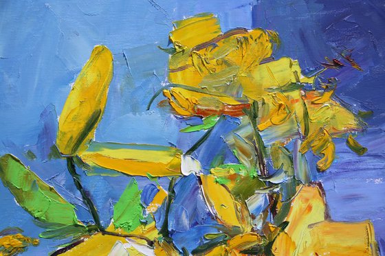 " Yellow lilies "