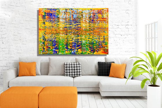 Vision Beyond Illusion - XL LARGE,  ABSTRACT ART – EXPRESSIONS OF ENERGY AND LIGHT. READY TO HANG!