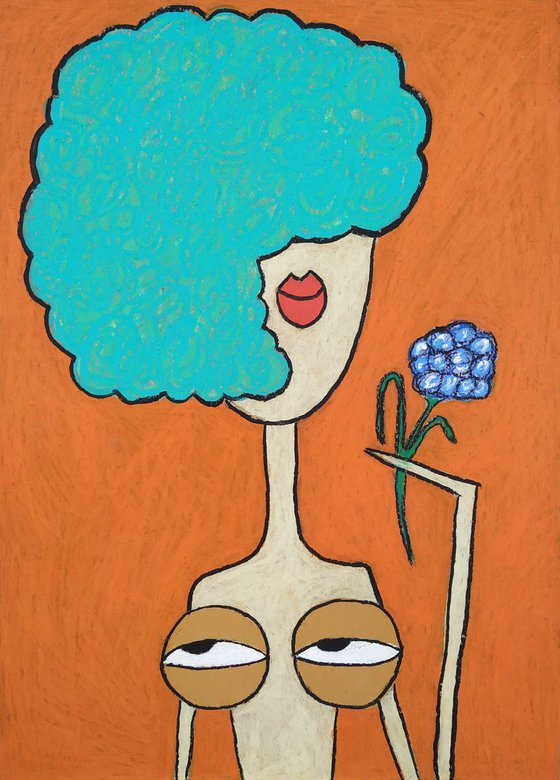 My tits love blue flowers