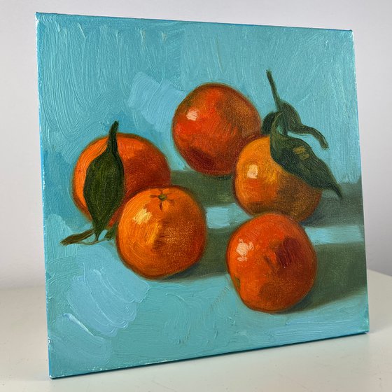 Still life with tangerines