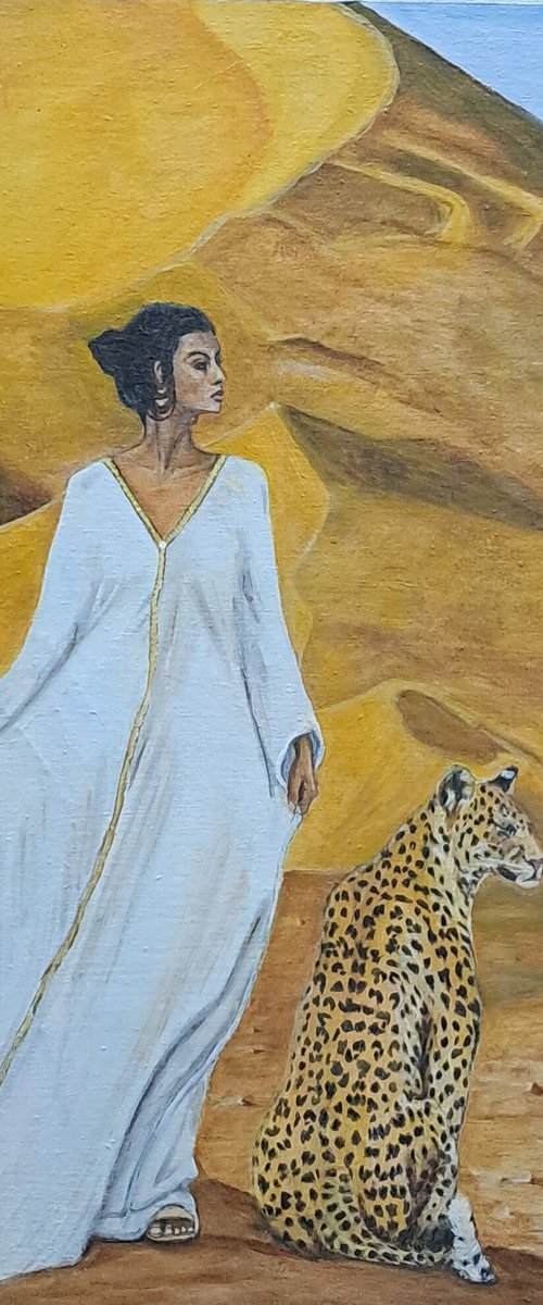 With a Companion in the Desert by Bonifacio Contreras Tovar.