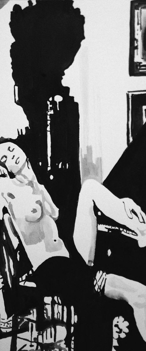 Nude 340 / 42 x 29.7 cm by Alexandra Djokic