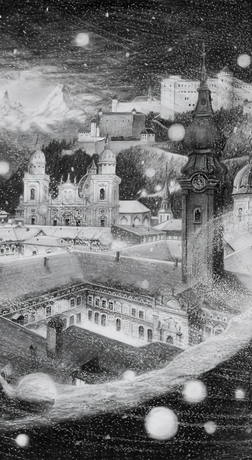 Salzburg in Snow by Graham McKenzie-Smith