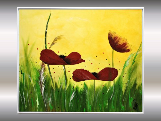 Best of Summer - Abstract- Painting- Acrylic Art- Canvas Art- Wall Art- Small Flower Painting