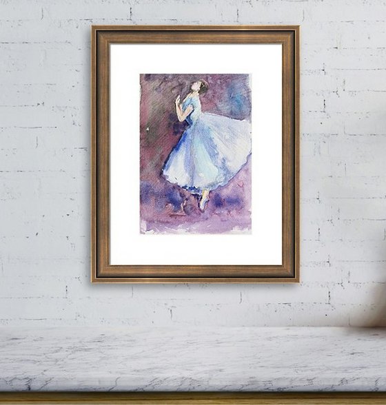 Set of Ballerina dancing