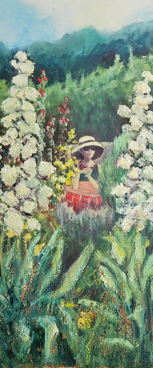In the Garden Among the Flowers by Vera Stein