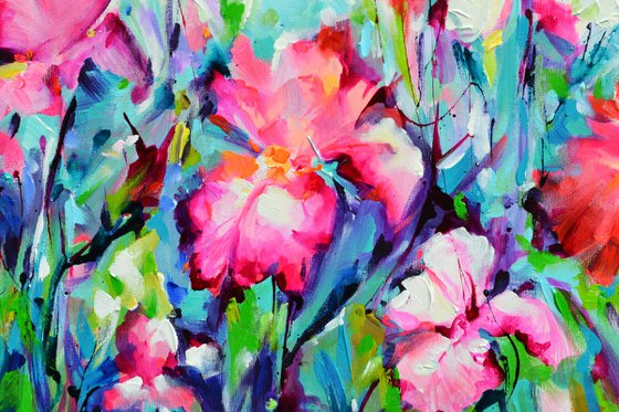 Colorful Iris Garden