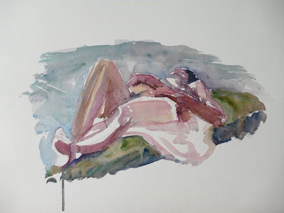 reclining female nude