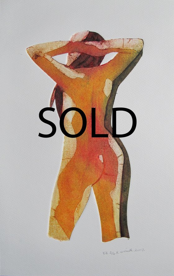 Standing female nude