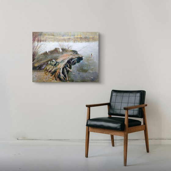 Appeasement on the river. Fishing