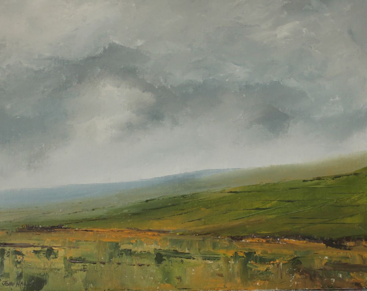 Impressionistic Landscape Oil Painting By John Halliday, 20 X 16, In The Glens, Original Artwork