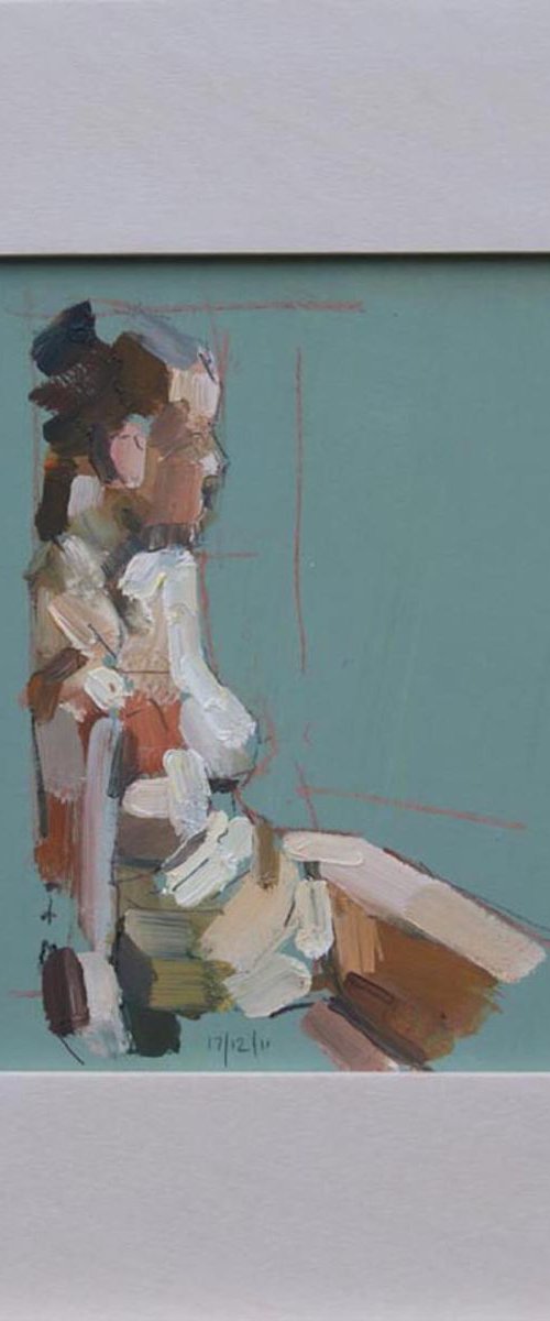 Female oil  Study - No7 by Ian McKay