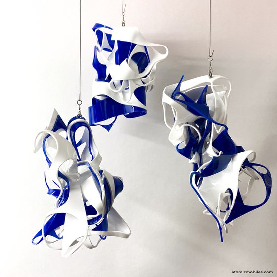 Azure Flux Kinetic Art Mobiles