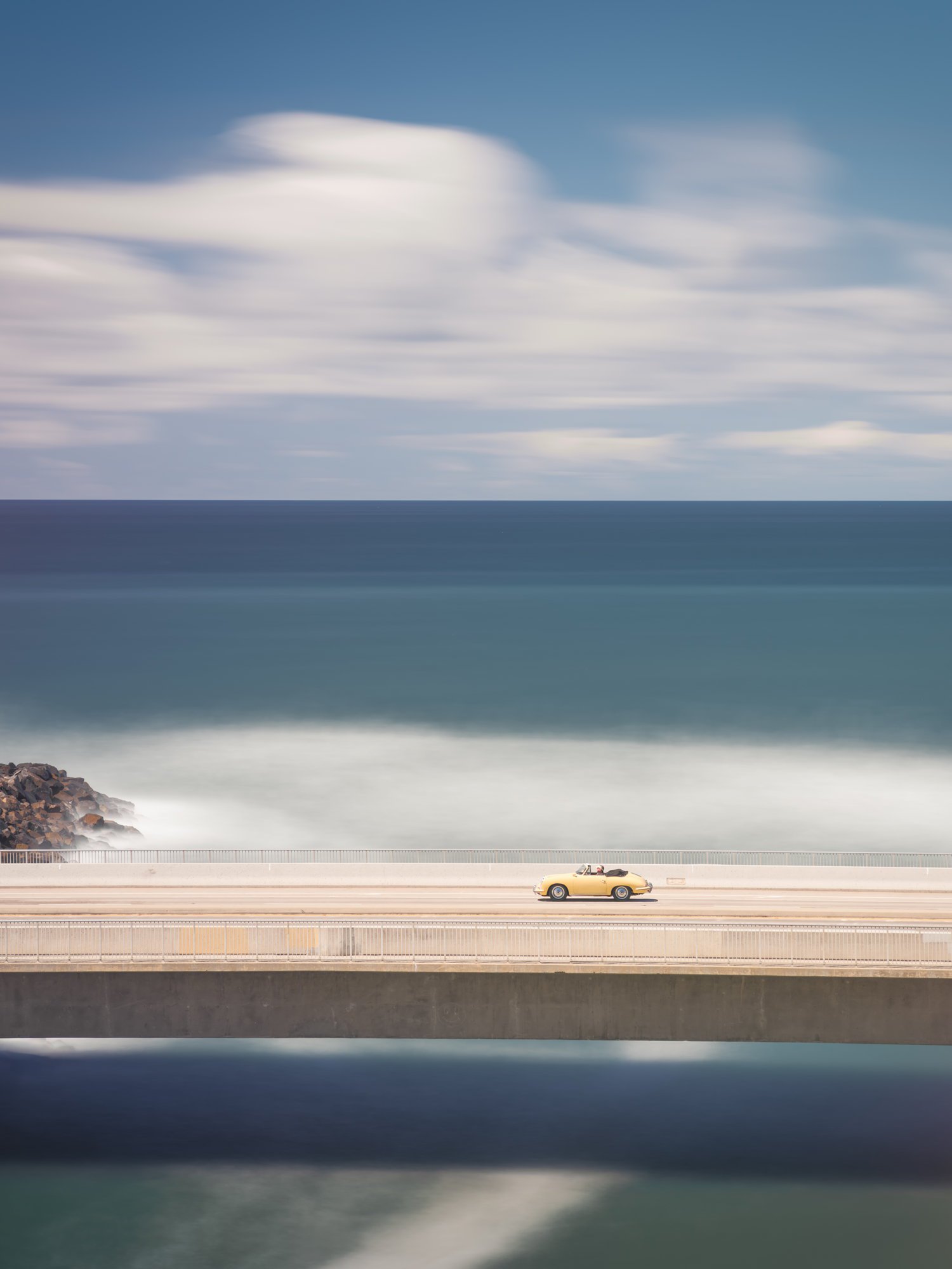 Transport Photograph By Jens Ochlich, 11 X 17, Flow Motion: Porsche Speedster, Original Artwork