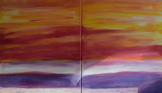 "Sunrise Over Misty Sea"