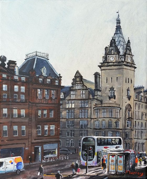 Glasgow Cityscape Painting Scotland