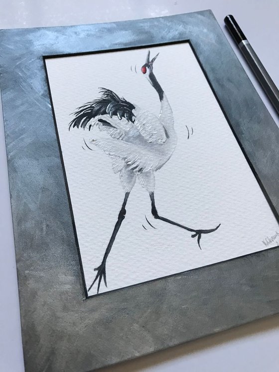 Dance like nobody’s watching (Japanese crane)