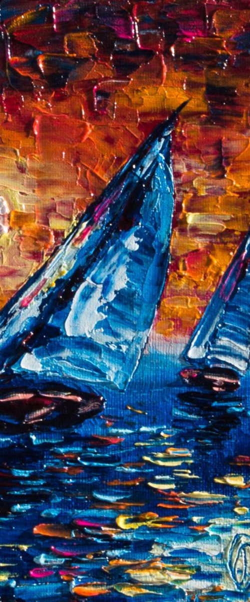 Wind on Sails by Lena Owens at OLena Art