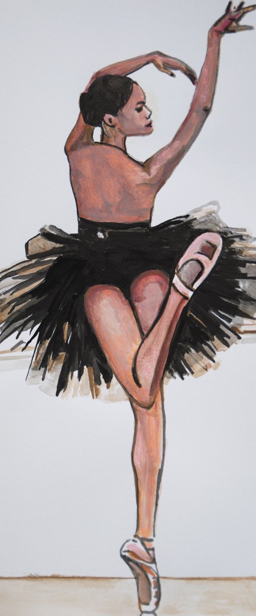 Ballerina / 51 x 36 cm by Alexandra Djokic