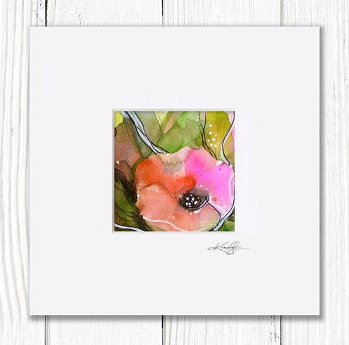 Little Dreams 41 - Small Floral Painting by Kathy Morton Stanion by Kathy Morton Stanion