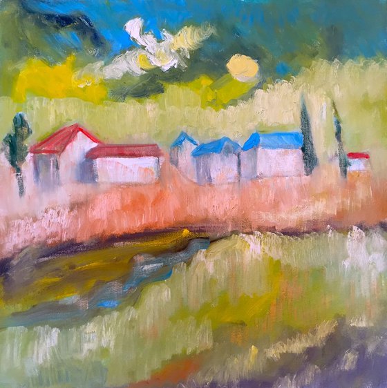 Houses by an Arroyo