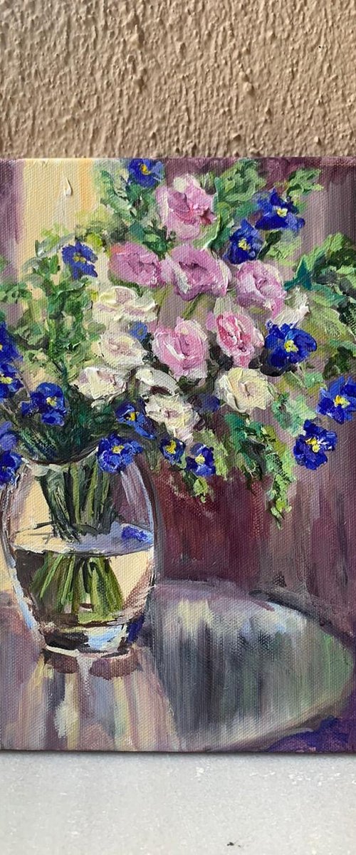 Flowers in a Glass Vase No. 4 by Olga McNamara BiennaleArtist