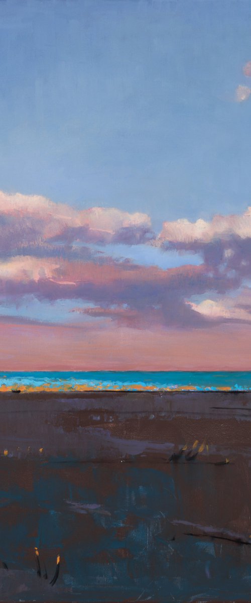 Summer Sunset in Florida 30x30" 76x76cm by Bo Kravchenko by Bo Kravchenko