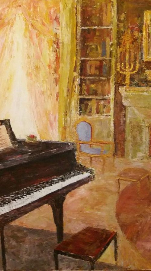 Interior with piano by slobodan paunovic