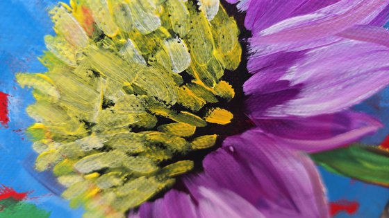 Violet Coneflower Burst