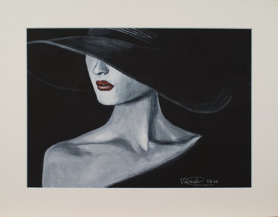 The woman in hat