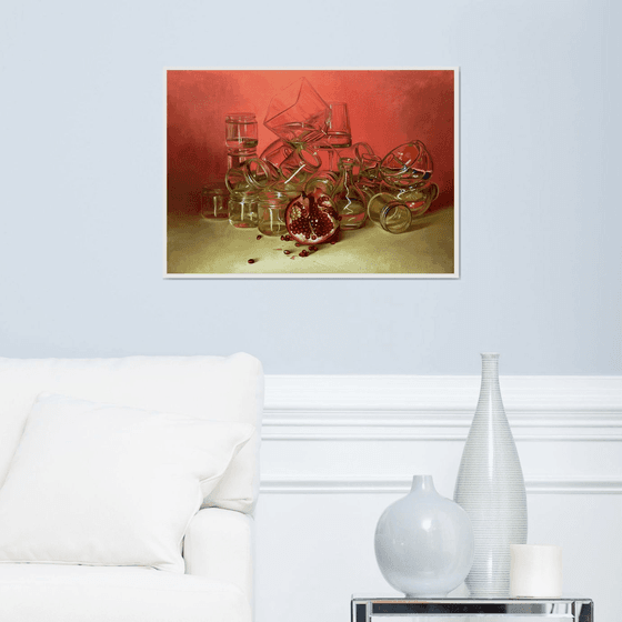 Juicy pomegranate. Still life