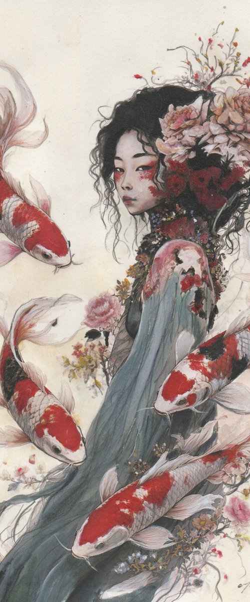 The Koi Nymph by Maurizio Puglisi